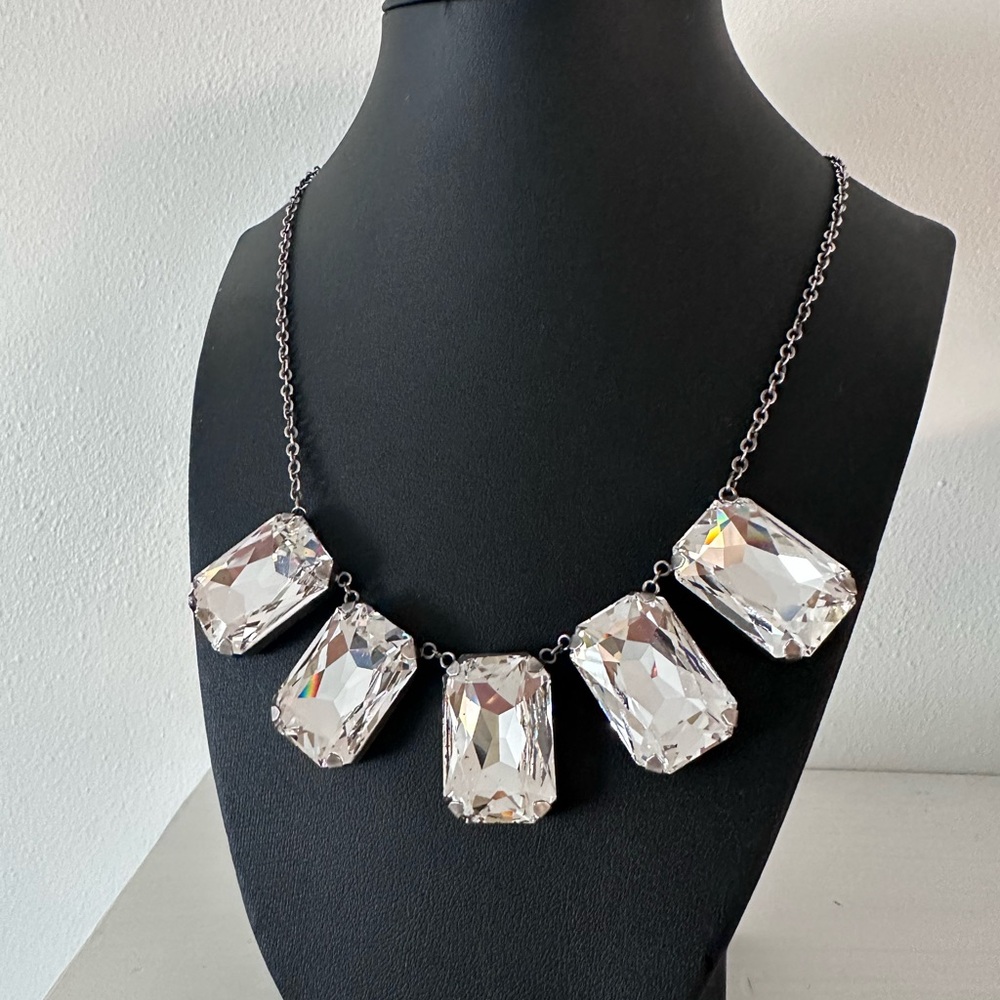 Swarovski Clear Crystal Five-Pendant Necklace